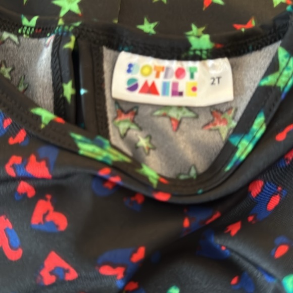 Dot Dot Smile dress size 2T drop waist black with colorful stars - NWOT! - Picture 5 of 5